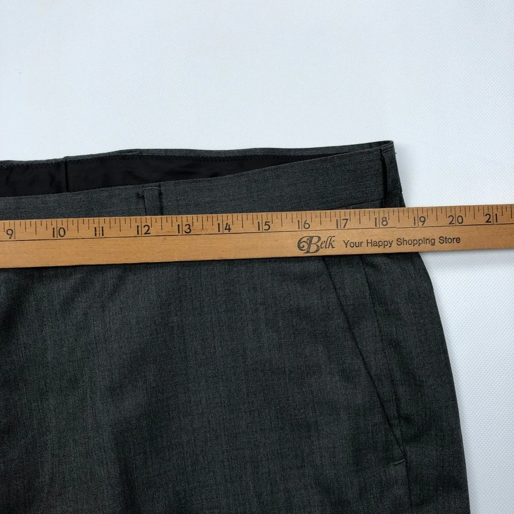 J Crew Ludlow Loro Piana Superfine Wool Dress Pants Mens 36x31 Charcoal Grey